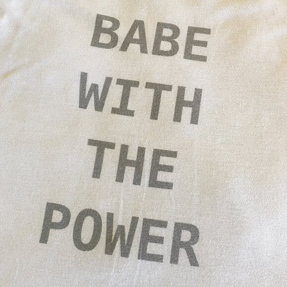 Babe With The Power! White Tank Top Large - Picture 5 of 5